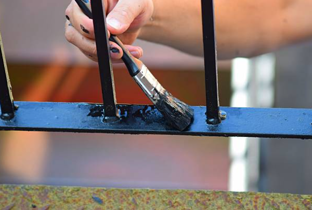 Targeted Touch-up Painting Plan for Wrought Iron Railing Joints