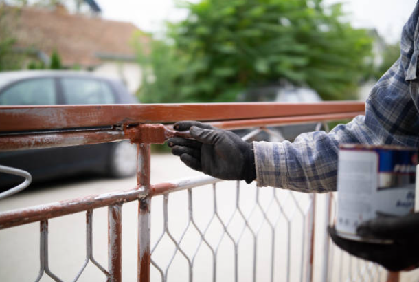 Outdoor Metal Railing Rust Removal & Painting | Online Solution for Wrought Iron Rust Repair & Refinishing