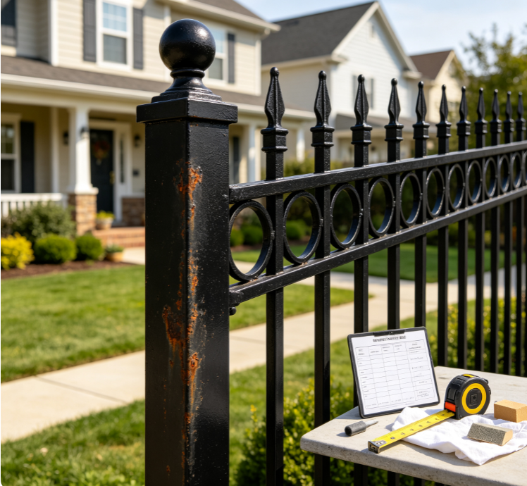 Basic Fence Rust Removal & Assessment Package
