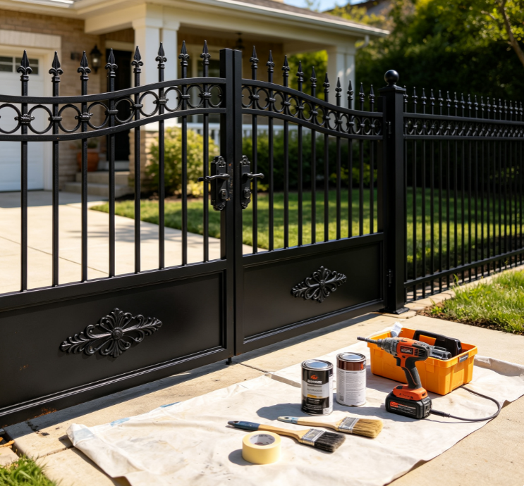 Integrated On-Site Refurbishment Solution for Wrought Iron Gates & Fencing