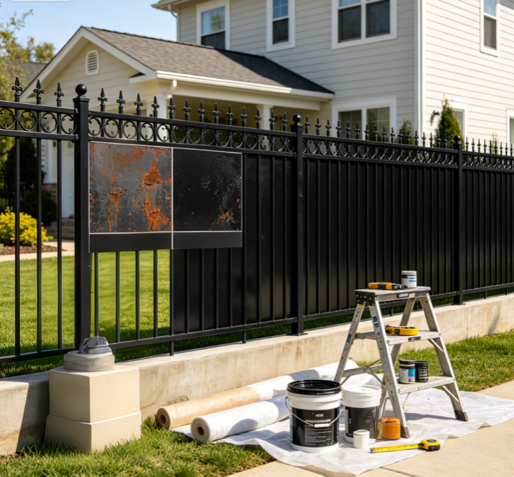 Cost-Optimized On-Site Fence Refurbishment Plan